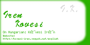 iren kovesi business card